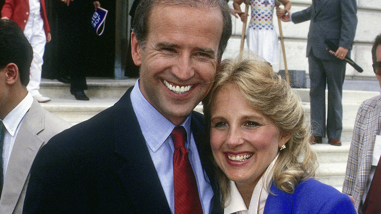 Jill and Joe Biden early in their marriage