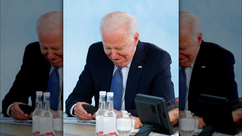 Joe Biden texting