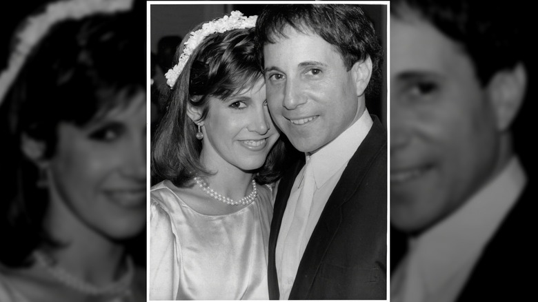 Carrie Fisher and Paul Simon circa 1983 in New York City