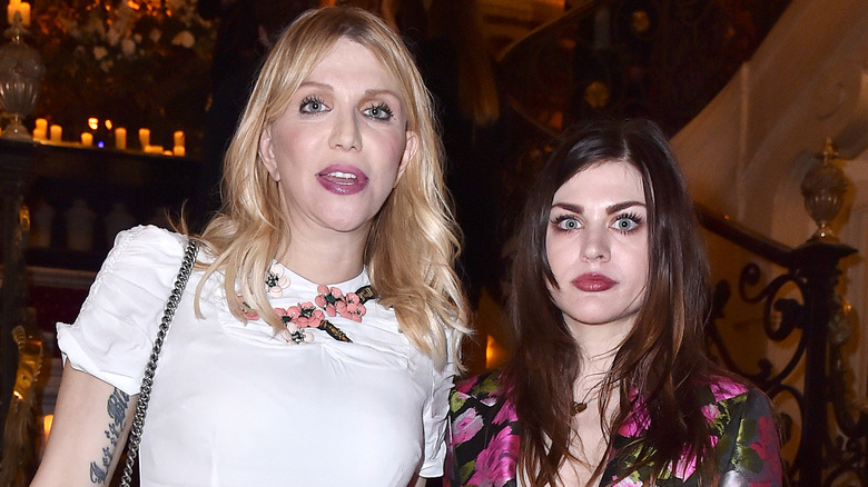 Courtney Love with Frances Bean