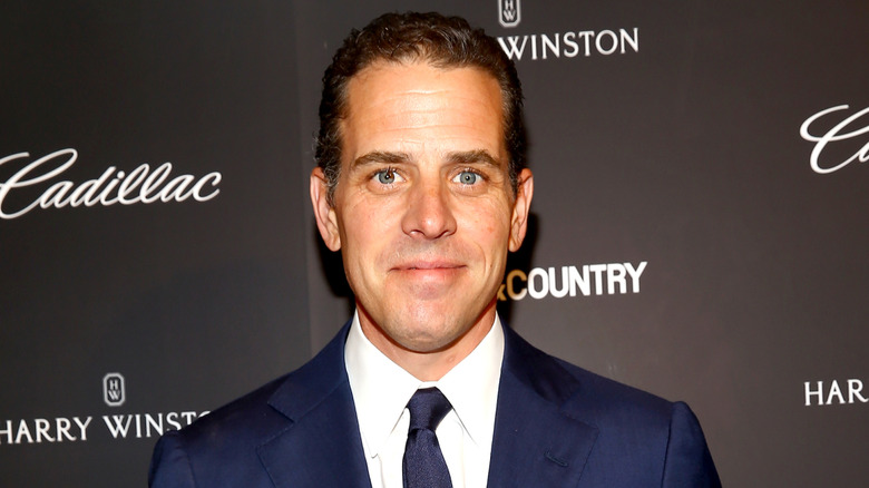 Hunter Biden posing on step-and-repeat