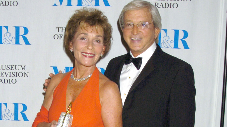 Jerry and Judy Sheindlin smiling at an award show