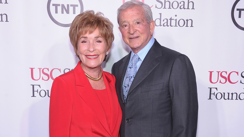 Judy and Jerry Sheindlin smiling at the USC Shoah Foundation Institute Ambassador for Humanity gala in 2013