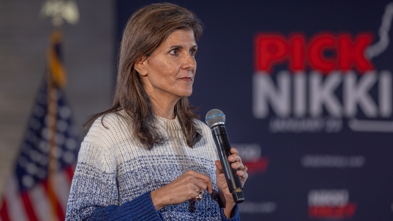 Nikki Haley at a campaign event