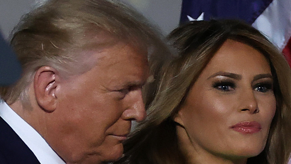 Donald Trump and Melania Trump at event