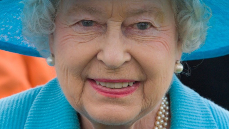 Queen Elizabeth smiling 