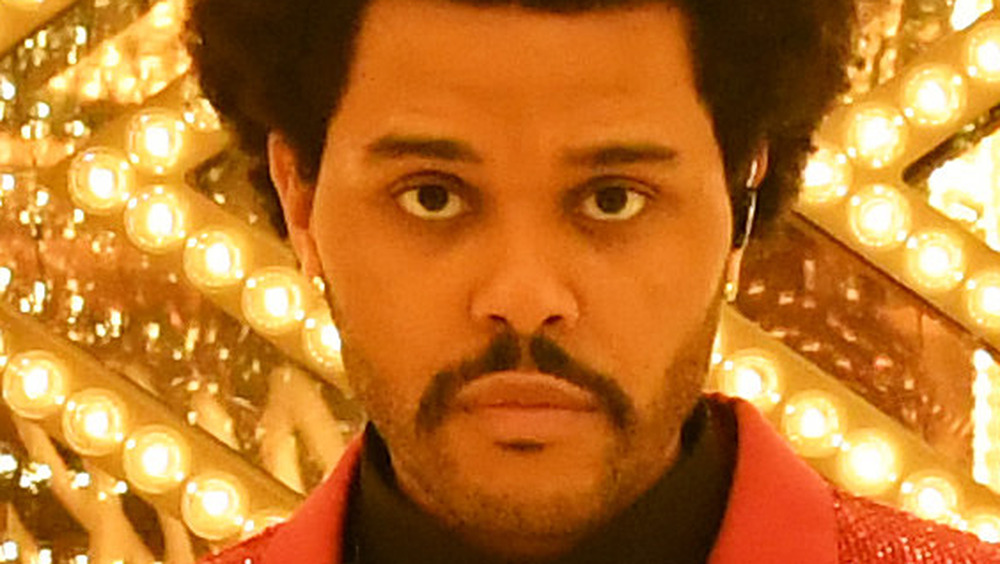 The Weeknd posing