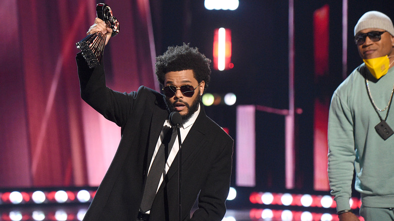 The Weeknd on stage