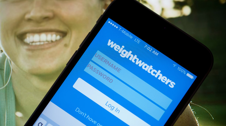 weight watchers log in screen