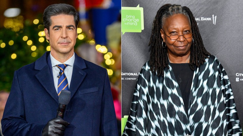 Jesse Watters (L) and Whoopi Goldberg (R)
