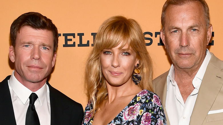 Taylor Sheridan, Kelly Reilly, Kevin Costner