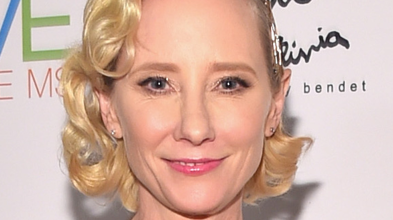 Anne Heche smiling in 2018