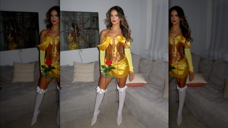 Kelsey Anderson posing in Belle costume