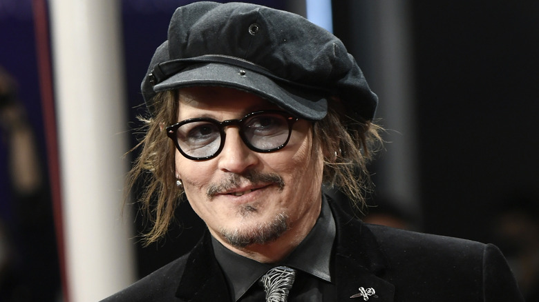 Johnny Depp smiling 