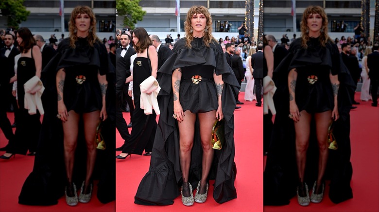 Daphné Bürki on the red carpet