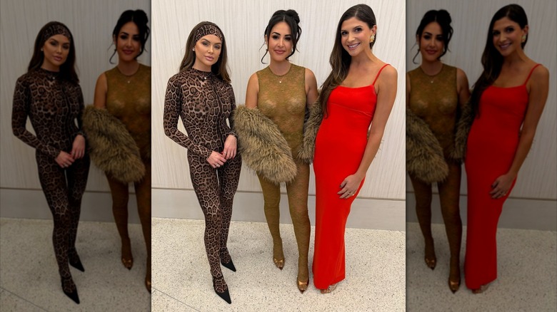 Michelle Lally, Lala Kent, and Janet Caperna posing