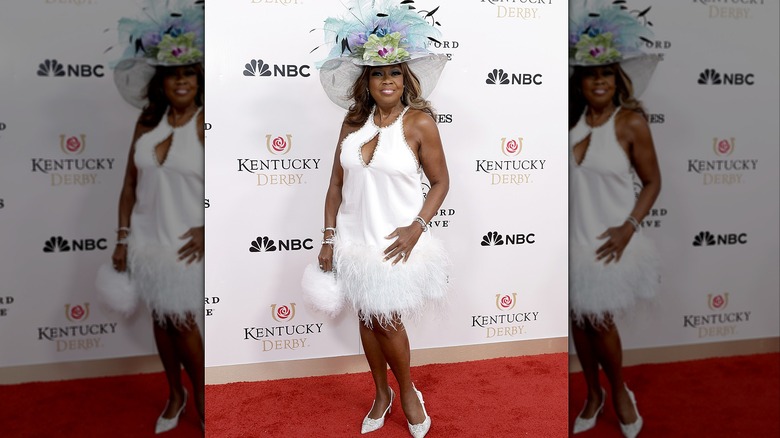 Star Jones white dress Kentucky Derby