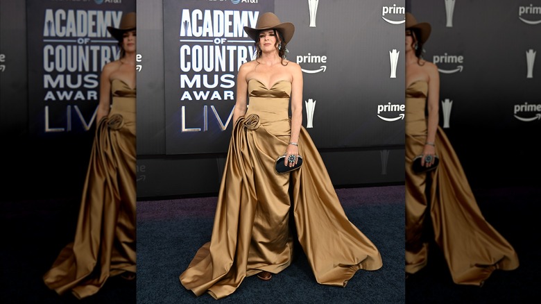 Jenna Paulette at the ACM Awards red carpet