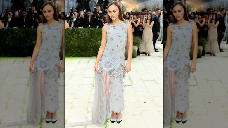 Lily-Rose Depp posing