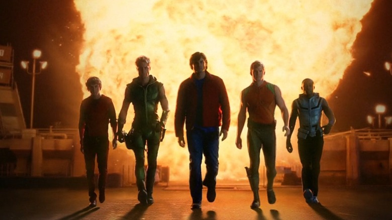 Promotional image of The Justice League in Smallville