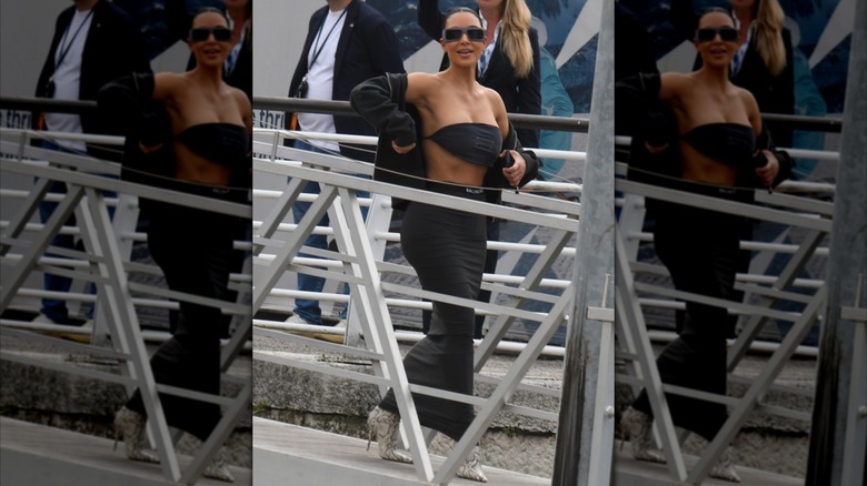 Kim Kardashian walking