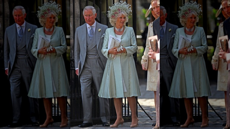 King Charles III and Queen Camilla standing together