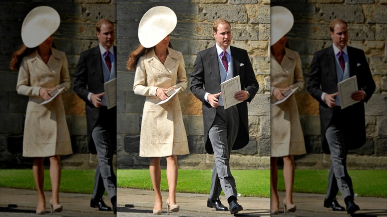 Prince William and Kate Middleton walking