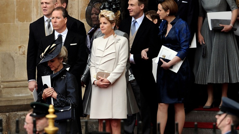 Viscountess Linley in white at William and Kate wedding