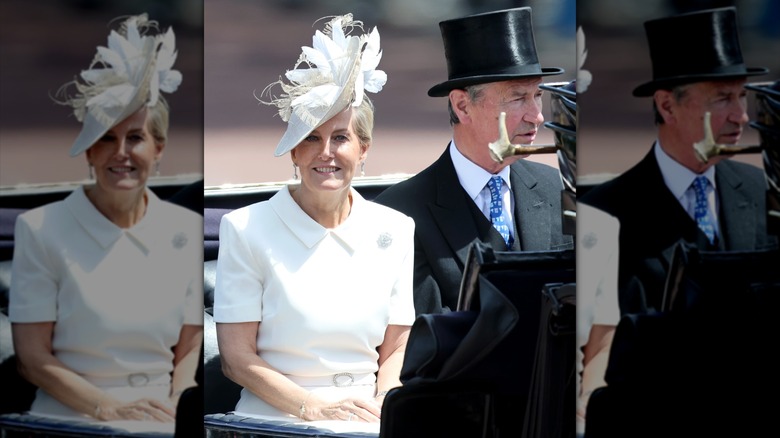 Sophie, Duchess Of Edinburgh and Prince Edward, the Duke of Edinburgh sitting together
