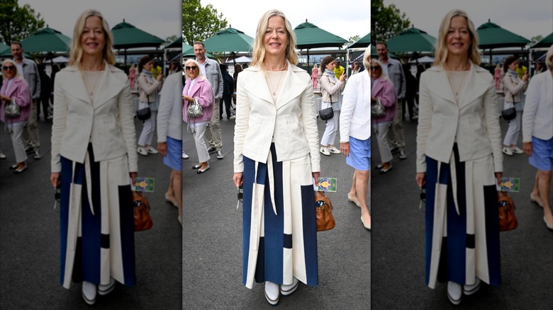 Lady Helen Taylor smiling and posing at Wimbledon