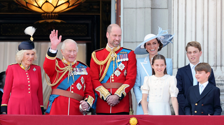 Royal family on Buckingham Palace balcony Trooping the Colour 2026