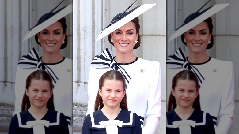 Princess Catherine and Princess Charlotte at Trooping the Colour 2025
