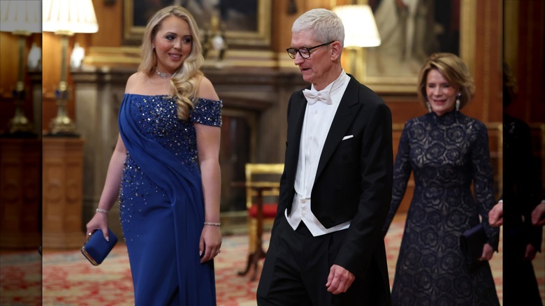 Tiffany Trump talking to Tim Cook