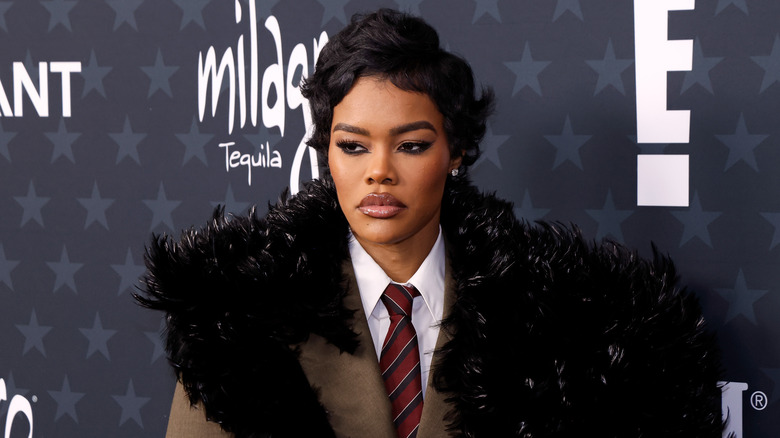 Teyanna Taylor frowning