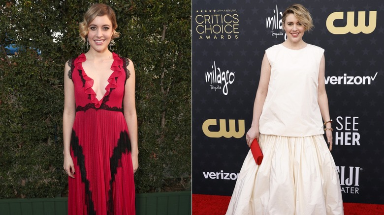Greta Gerwig at the 2016 and 2024 Critics Choice Awards
