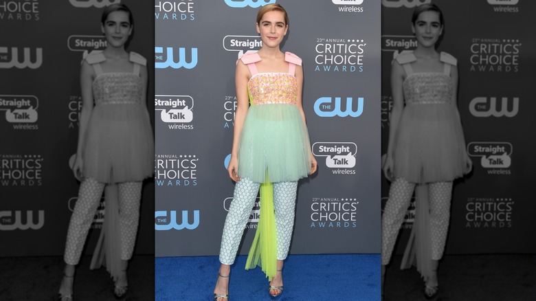 Kiernan Shipka's mermaid outfit at the 2018 Critics Choice Awards