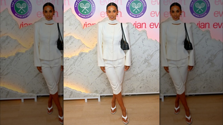 Rochelle Humes posing