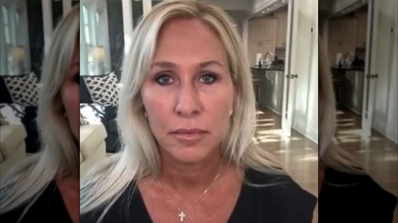 Marjorie Taylor Greene staring