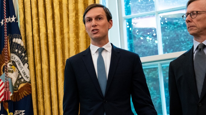 Jared Kushner speaking in the Oval Office in September 2020