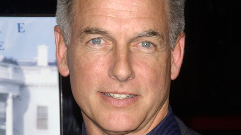 Mark Harmon smirking