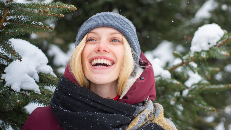 woman in winter clothing