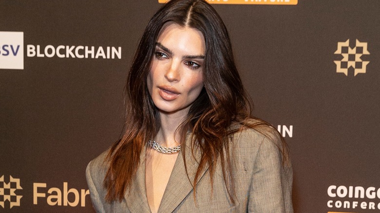 Emily Ratajkowski posing