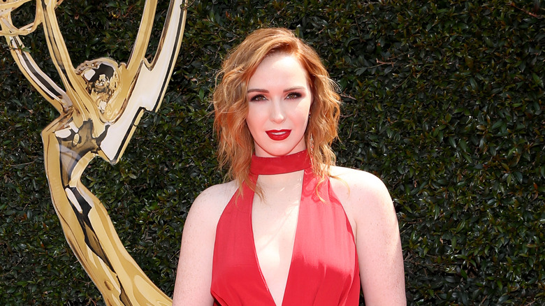 Camryn Grimes poses at the 45th Daytime Emmy Awards
