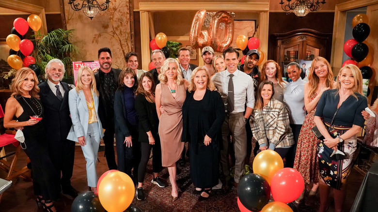 The cast of The Young and the Restless celbrating 60 years