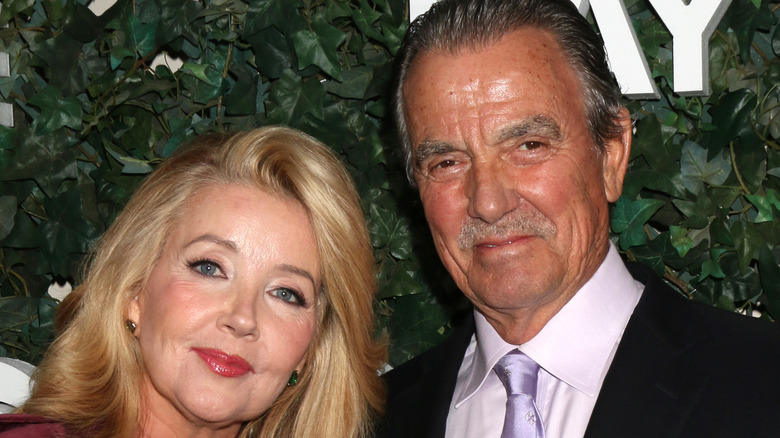 Melody Thomas Scott and Eric Braeden