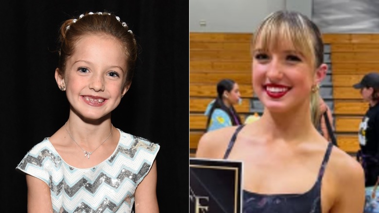 Split image of Sunnie Pelant in 2016 (left) and Sunnie Pelant in 2026 (right)