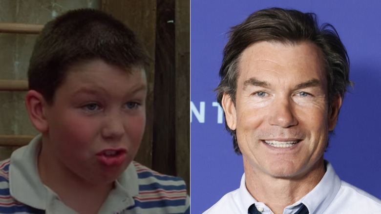 Left: Jerry O'Connell in Stand by Me. Right: Jerry O'Connell in 2025.