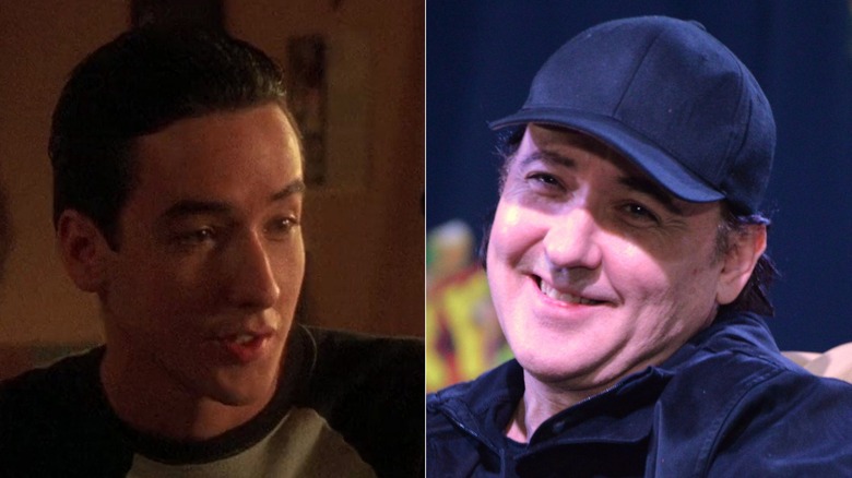 Left: John Cusack in Stand by Me. Right: John Cusack in 2017.