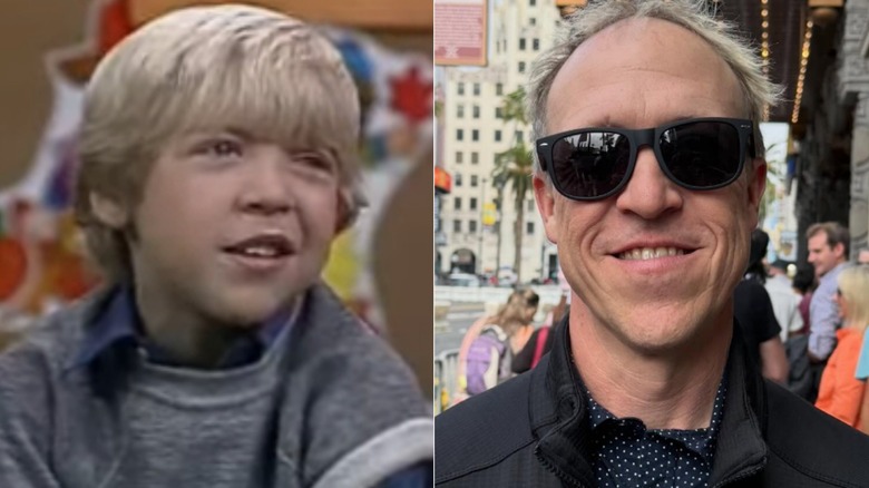 Split image of Casey Ellison as a kid on "Punky Brewster" (left) and Casey Ellison as an adult (right)