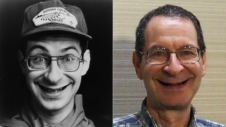 Split image of Eddie Deezen in the 1980s (left) and Eddie Deezen in 2025 (right)